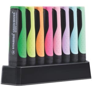 Picture 3 of Markeerstift STABILO GREEN BOSS 6070/8 pastel assorti deskset à 8st