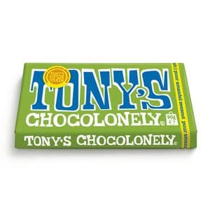 Picture 3 of Chocolade Tony's Chocolonely puur amandel zeezout reep 90 gram