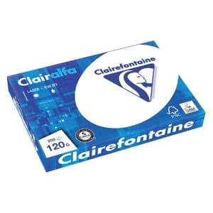 Picture 1 of Kopieerpapier Clairefontaine Clairalfa A4 120gr wit 250 vel