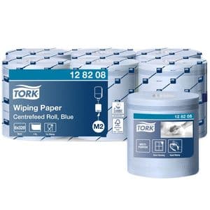 Picture 1 of Poetspapier Tork M2 Advanced 1-laags 320m blauw 128208