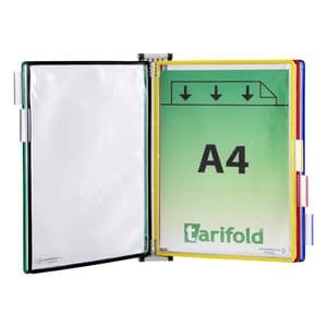 Picture 2 of Zichtpanelensysteem wand Tarifold metaal A4 met 5-tassen assorti
