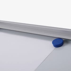 Picture 4 of Vitrinebord Quantore voor binnen 4x A4 zilver