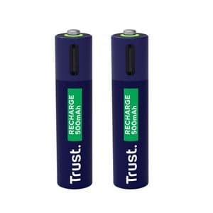 Picture 1 of Batterij Trust USB-C oplaadbaar AAA 2 stuks
