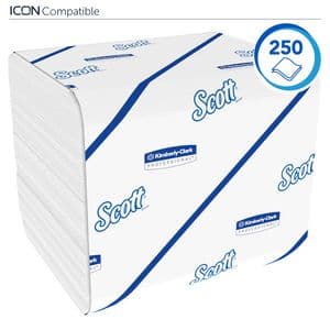 Picture 3 of Toiletpapier Scott Control gevouwen 2-laags 110x186mm wit 8508