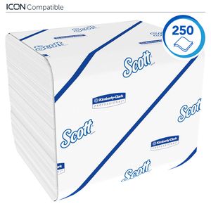 Picture 3 of Toiletpapier Scott Control gevouwen 2-laags 110x186mm wit 8508