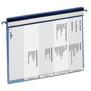 Picture 1 of Personeelsmap Durable 5 vakken + hangrail blauw