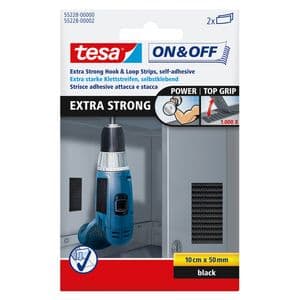 Picture 1 of Klittenband tesa® On & Off extra sterk 50mmx10cm zwart