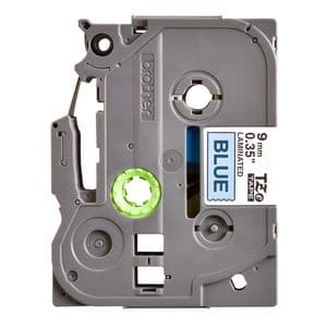 Picture 2 of Labeltape Brother P-touch TZe-521 standaard 9mm zwart op blauw