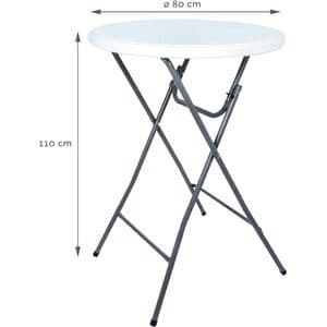 Picture 4 of Statafel BRASQ 80cm BT100 wit