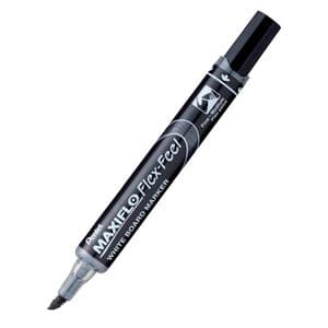 Picture 2 of Whiteboardmarker Pentel MWL5SBF Maxiflo rond 1.5-4.5mm zwart