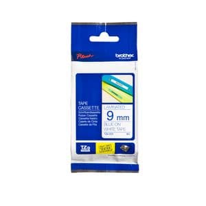 Picture 1 of Labeltape Brother P-touch TZe-223 standaard 9mm blauw op wit