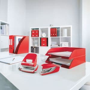 Picture 3 of Ringband Leitz WOW A4 maxi 2-rings D-mechaniek 25mm rood