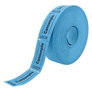 Picture 1 of Consumptiebon Combicraft 57x30mm 2-zijdig 2x1000 stuks blauw