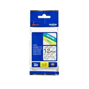 Picture 1 of Labeltape Brother P-touch TZe-131 standaard 12mm zwart op transparant