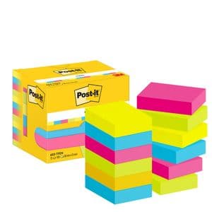 Picture 1 of Memoblok 3M Post-it 653 38x51mm neon assorti kleur 12 stuks
