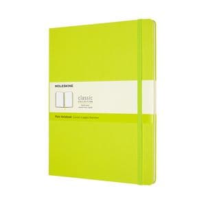 Picture 1 of Notitieboek Moleskine XL 190x250mm blanco hard cover lemon green