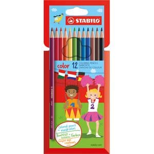 Picture 1 of Kleurpotloden STABILO 979 color assorti kartonnen etui à 12 stuks