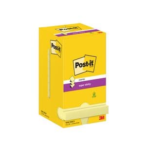 Picture 1 of Memoblok Post-it Z-Note S330 Super Sticky 76x76mm geel 12 stuks