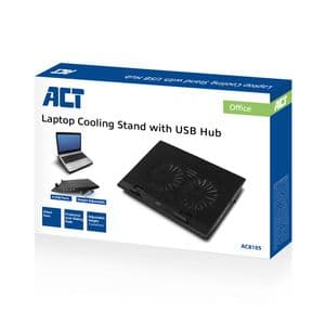 Picture 2 of Laptopstandaard ACT 2 standen met ventilator 4-p hub