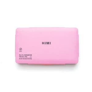 Picture 2 of Gouache HIMI 18 kleuren 30gr opbergbox roze