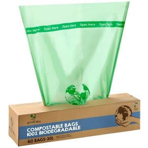 Picture 1 of Afvalzak bio Mr.Green Mind 54x72cm 30 liter dispenser 60 stuks