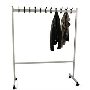 Picture 4 of Garderoberek Vepa Bins verrijdbaar 22 haken zilver