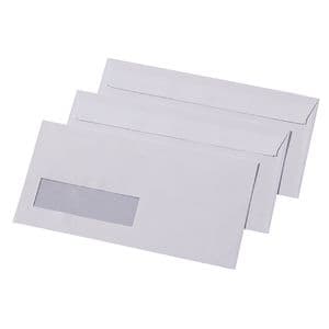 Picture 2 of Envelop Quantore 110x220mm venster 3x10cm links 500 stuks