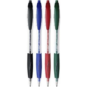 Picture 2 of Balpen Bic Atlantis classic grip clic medium zwart