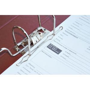 Picture 1 of Papierspanner Kangaro voor ordners en ringbanden 20 stuks