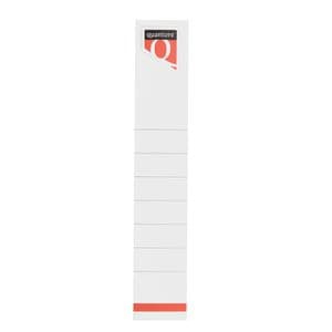 Picture 1 of Rugetiket Quantore smal 34x190mm zelfklevend wit 10 stuks