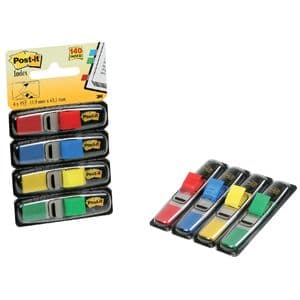 Picture 2 of Indextabs Post-it 6834 11,9x43,1mm assorti 140 tabs