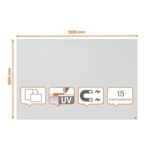 Picture 2 of Whiteboard Nobo Infinity randloos 60x90cm