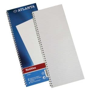 Picture 1 of Notitieboek Djois Atlanta enkelvoudig 330x135mm 100 pagina's blauw