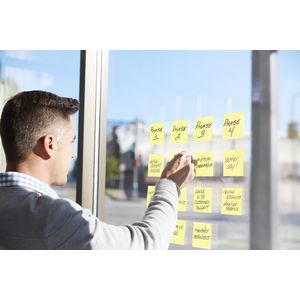 Picture 4 of Memoblok Post-it 622 Super Sticky 47,6x47,6mm geel 12 stuks