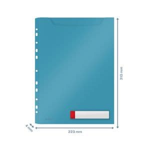 Picture 3 of Insteekmap U-model Leitz Cosy harmonica A4 met perforatiestrip PP blauw