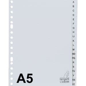 Picture 1 of Tabbladen Kangaro A5 17-gaats G520AZM alfabet grijs PP