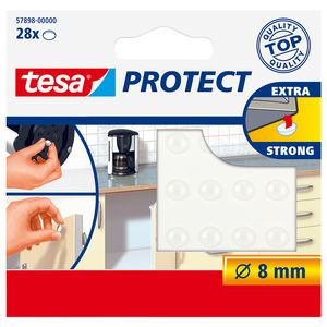 Picture 1 of Anti-slip en geluiddempers tesa® Protect rond Ø8mm transparant 28 stuks