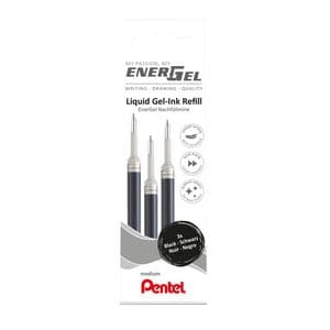 Picture 2 of Gelschrijvervulling Pentel LR7 Energel medium zwart set à 3 stuks