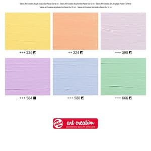 Picture 2 of Acrylverf Talens Art Creation pastel assorti 6 tubes à 12ml