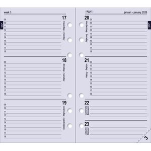 Picture 7 of Organizer Kalpa Personal inclusief agenda 2025/26 7dagen/2pagina's bloemenzee blauw