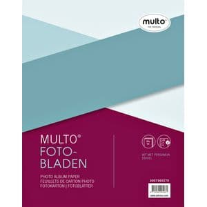 Picture 1 of Interieur Multo fotobladen A4 23-gaats met dekvel wit 20 vel