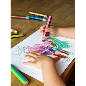 Picture 6 of Kleurpotloden STABILO 882 woody 3 in 1 duo inclusief puntenslijper assorti etui 5 à stuks