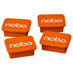 Picture 2 of Magneet Nobo 22mm oranje 4 stuks