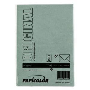 Picture 3 of Envelop Papicolor C6 114x162mm dennengroen pak à 6 stuks