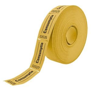 Picture 1 of Consumptiebon Combicraft 57x30mm 2-zijdig 2x1000 stuks geel