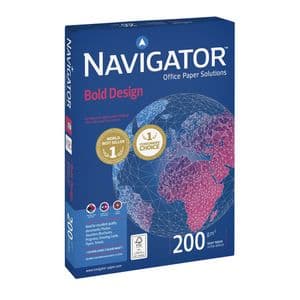 Picture 1 of Kopieerpapier Navigator Bold Design A4 200gr wit 150 vel