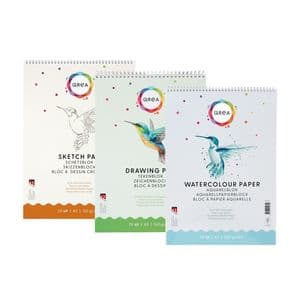 Picture 5 of Aquarelblok Qrea A3 20 vel 200gr spiraal