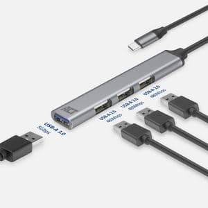 Picture 4 of Hub ACT USB-C 3x USB-A 2.0 en 1x USB-A 3.0