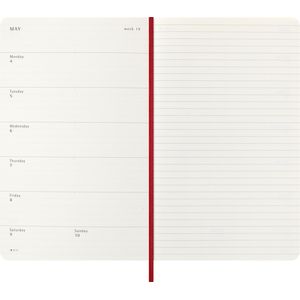 Picture 3 of Agenda 2026 Moleskine 12M Planner Weekly 7dagen/1pagina large sc scarlet red