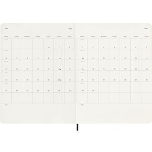 Picture 4 of Agenda 2026 Moleskine 12M Planner Weekly 7dagen/1pagina XL sc black